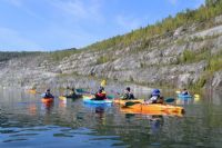 Kayak dans la mine Jeffrey : une expérience unique à Val-des-Sources